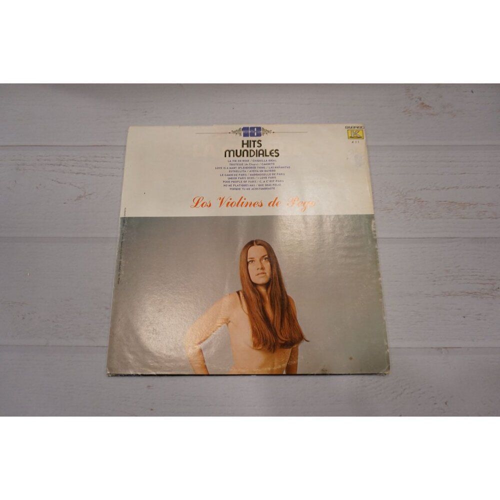 Hits Mundiales - Los Violines de Pego Vinyl LP Record (Instrumental Latin)